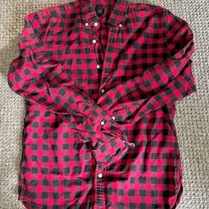 JCREW Mens Slim Buffalo Oxford size M  EUC